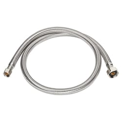 Ace 1/2 in. Compression X 1/2 in. D FIP 12 in. Stainless Steel Supply Line