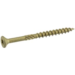 HILLMAN Power Pro No. 9 in. X 2-1/2 in. L Bronze Star Flat Head Premium Deck Screws 1 lb 88 pk