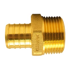 Apollo 1 in. PEX Barb in to X 3/4 in. D MPT Brass Reducing Adapter
