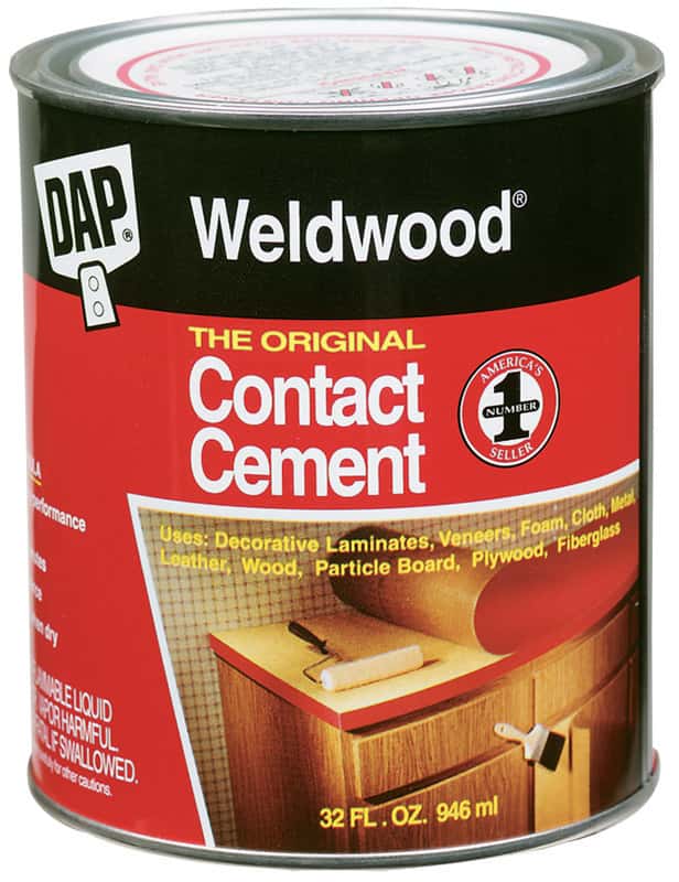 DAP Weldwood High Strength Rubber Contact Cement 1 qt. - Ace Hardware