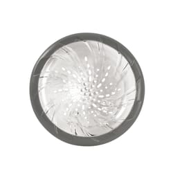 Spectrum Cora Clear/Gray Plastic Sink Strainer