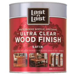 Last N Last Satin Clear Waterborne Wood Finish 1 qt