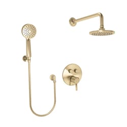 Huntington Brass Satin Brass Tub and Shower Faucet