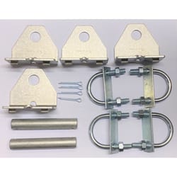 Wedge-Loc 12 in. L Silver Aluminum Gate Hardware Kit 1 pk
