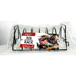 Gia's Kitchen Black Steel Rib Roasting Rack 6