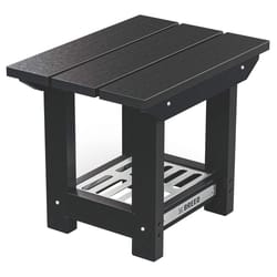 Breeo X Series Black Rectangular Poly Lumber Side Table