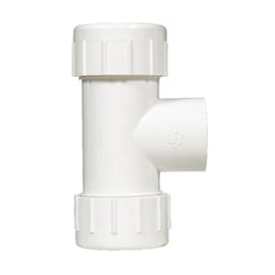 Homewerks Schedule 40 1-1/2 in. Compression X 1-1/2 in. D Compression PVC Tee
