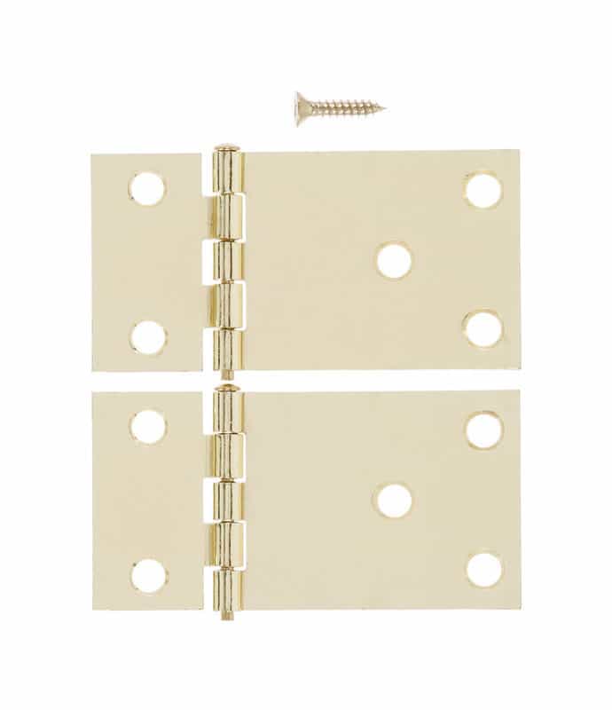 Ace 1 1 2 In L Bright Brass Wide Throw Shutter Hinge 1 Pk