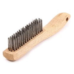 Forney 9.5 in. L X 10.25 in. W Scratch Brush Wood 1 pc