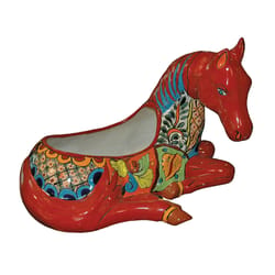 Avera Products Talavera 12 in. H X 17 in. W Ceramic Talavera Planter Multicolored