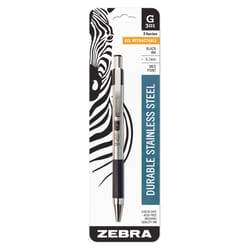 Zebra G-301 Black Retractable Gel Pen 1 pk