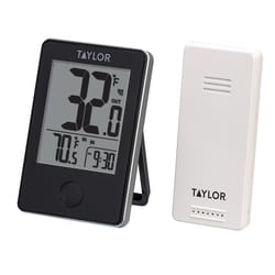 Taylor Digital Thermometer Plastic Black 7.68 in.