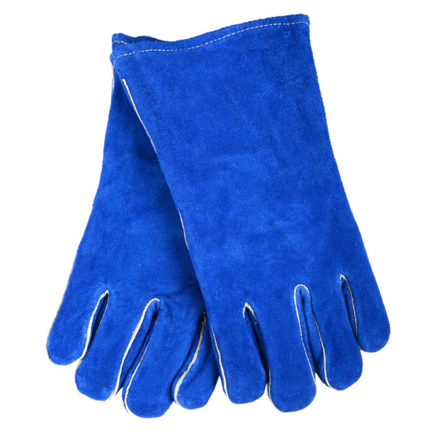 Forney 13.5 in. Leather Welding Gloves Blue L 1 pk Ace Hardware