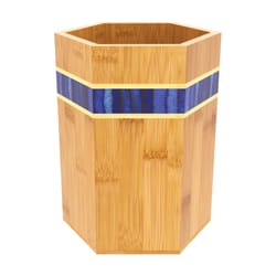 Totally Bamboo Baltique Malta Multicolored Bamboo Utensil Holder