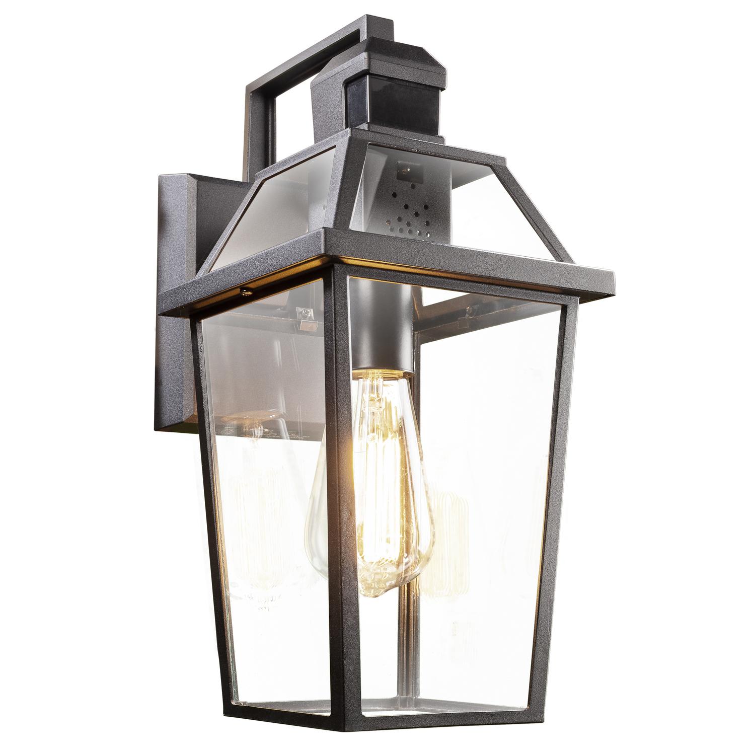 Heath Zenith HZconnect Black Motion-Sensing Incandescent Smart-Enabled Wall Lantern Sansujyuku sansujyuku.com