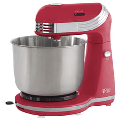 Moss & Stone Stand Mixer, 6 Speed Electric Mixer With 5.5 Quart Stainless  Steel Mixing Bowl, Red Body Kitchen Mixer With Dough Hook, Whisk, Beater 