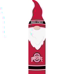 P Graham Dunn Ohio State 32 in. H X 0.75 in. L Multicolored Wood Gnome Porch Leaner