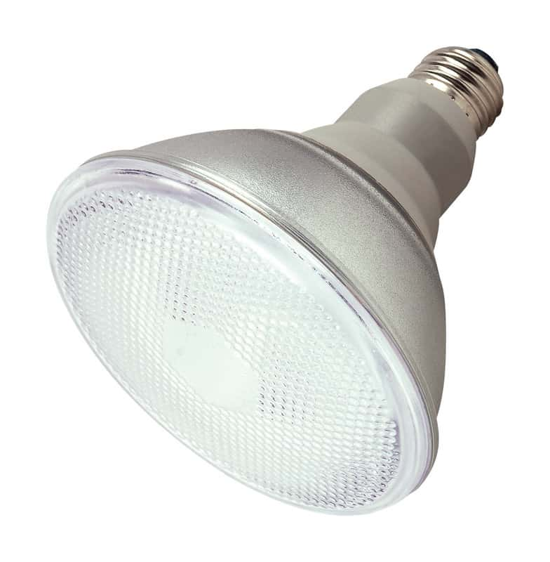 Satco 23 W PAR38 4.75 in. D X 5.06 in. L CFL Bulb Cool White Floodlight ...