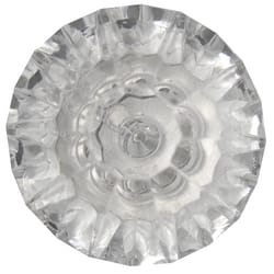 Laurey Kristal Crystal Specialty Cabinet Knob 1-1/4 in. D 1.1 in. Satin Pewter 1 pk