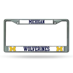 Rico Gray Metal University Of Michigan License Plate Frame