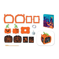 Box Candiy Spooky Pumpkin Lantern Scratch Art Set 16 pk