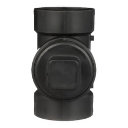 Charlotte Pipe 2 in. Hub X 2 in. D Hub ABS Flush Cleanout Tee
