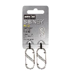 Nite Ize S-Biner 1.8 in. D Stainless Steel Silver Carabiner Key Holder