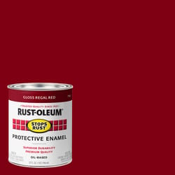 Rust-Oleum Stops Rust Indoor and Outdoor Gloss Regal Red Oil-Based Protective Paint 1 qt