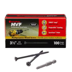 FastenMaster MVP 3-1/2 in. L Torx Ttap Wood Screws 100 pk