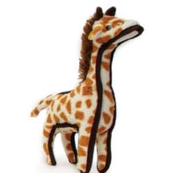Steel Dog Ruffian Multicolored Safari Giraffe Dog Toy 1 pk
