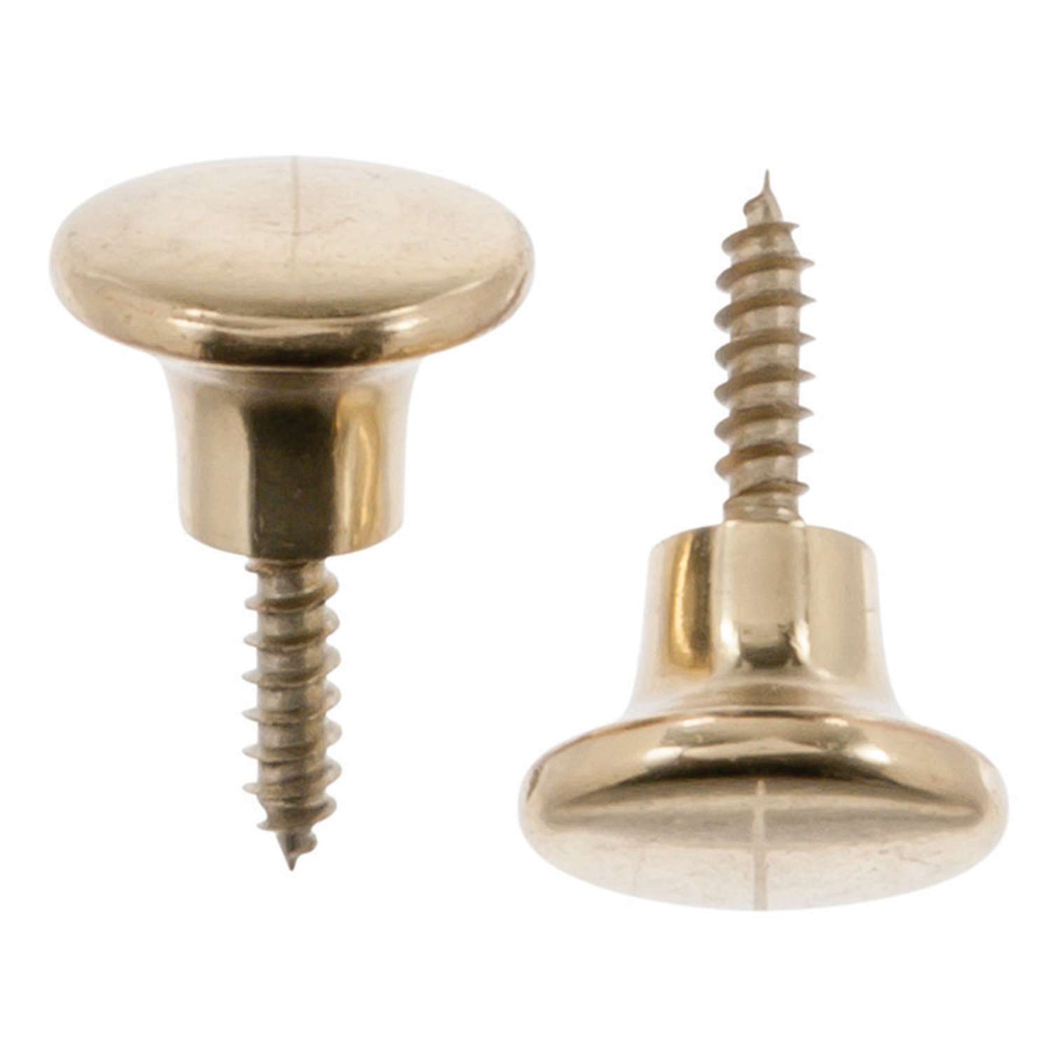 Ace Decorative Round Furniture Knob 1/2 in. D 1 in. Brass 2 pk Ace Hardware
