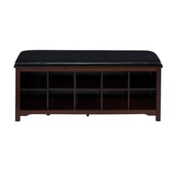 Linon Home Decor Walnut Wood Bench