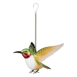Regal Art & Gift Assorted Metal 10.75 in. H X 7.5 in. L X 6.5 in. W Bouncie Bird/Hummingbird Garden