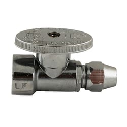 Keeney 3/8 in. FIP X 1/2 in. Flare Brass Shut-Off Valve