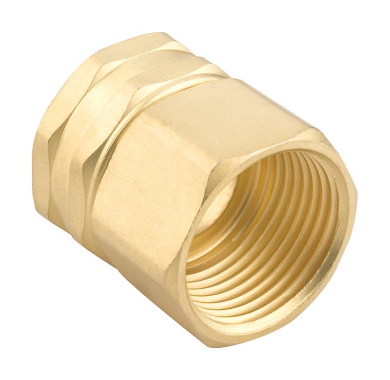 UPC 034411001080 product image for Gilmour 3/4 in. Brass Threaded Double Female Swivel Hose Connector | upcitemdb.com