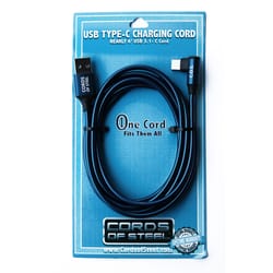 Cords of Steel One Cord 6 ft. L Charging Cable 1 pk