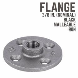 STZ Industries 3/8 in. FIP each Black Malleable Iron Floor Flange