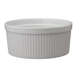 Harold Import 7-7/8 in. W X 8 in. L Souffle Dish White 1 pk