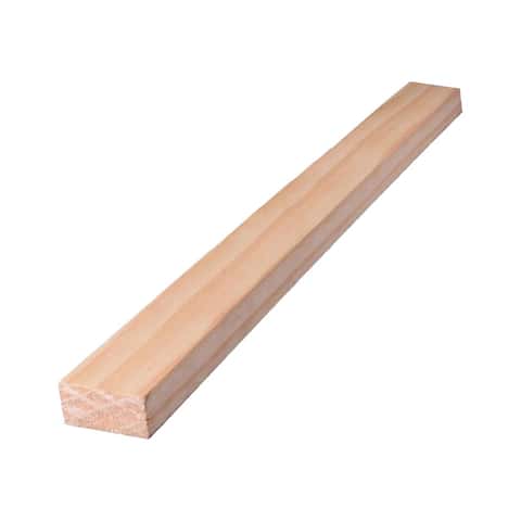Alexandria Moulding 1 in. T X 3 in. W X 8 ft. L Pine Furring Strip