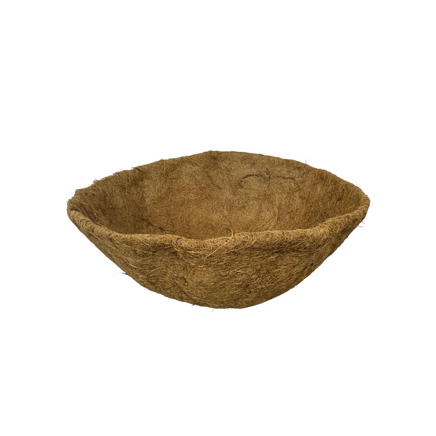 Living Accents 14 D Coco Fiber Basket Liner Brown