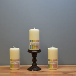 JANDE BLOKLYS Ivory Unscented Scent Pillar Candle