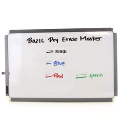 Bazic Products Low Odor Assorted Color Dry Erase Markers 4 pk