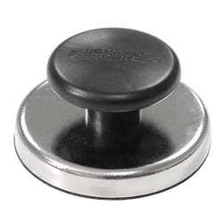 Magnet Source 1.25 in. L X 2.65 in. W Black Knob Magnet 25 lb. pull 1 pc