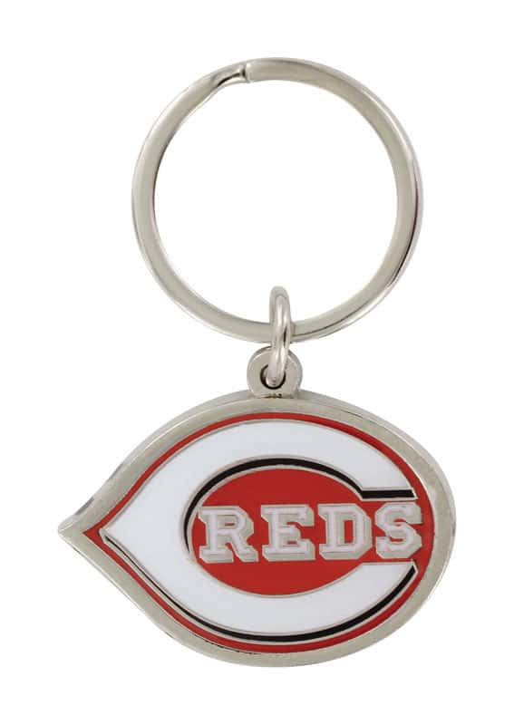 Hillman Cincinnati Reds Metal Silver Decorative Key Chain Ace Hardware