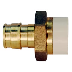 Apollo 1/2 in. Expansion PEX in to X 1/2 in. D Plain Brass Straight Adapter