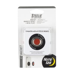 Nite Ize Black Ultra Strong Magnetic Socket and Metal Plate For All Mobile Devices