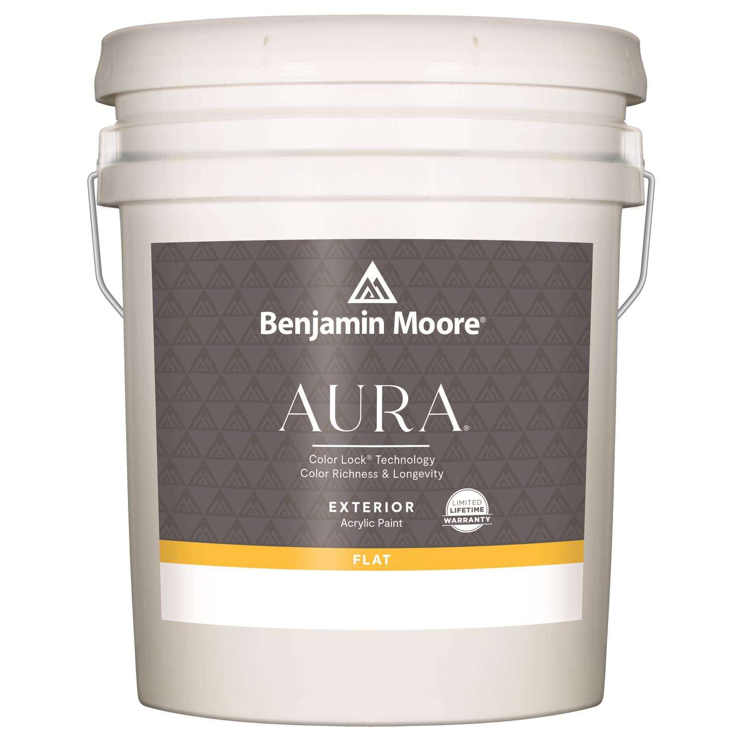 Benjamin Moore Aura Exterior Flat Base 3 Paint Exterior 5 gal Ace