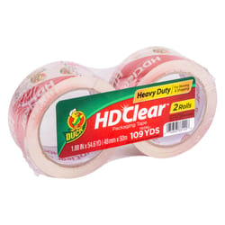 Duck HD Clear 1.88 in. W X 54.6 yd L Heavy Duty Packaging Tape