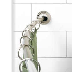 Interdesign T-Bar Shower Curtain Hooks, Set of 12, Satin