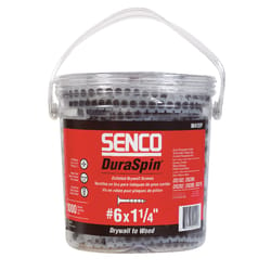 Senco DuraSpin No. 6 Sizes X 1-1/4 in. L Phillips Coarse Collated Drywall Screws 1000 pk